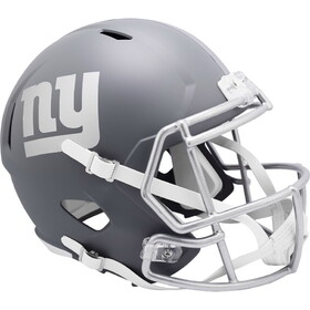 New York Giants Helmet Riddell Replica Full Size Speed Style Slate Alternate