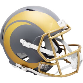 Los Angeles Rams Helmet Riddell Replica Full Size Speed Style Slate Alternate
