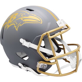 Baltimore Ravens Helmet Riddell Replica Full Size Speed Style Slate Alternate
