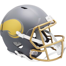 Minnesota Vikings Helmet Riddell Replica Full Size Speed Style Slate Alternate