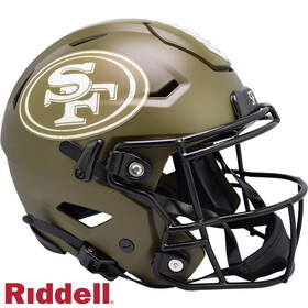 San Francisco 49ers Helmet Authentic Full Size SpeedFlex Style Salute To Service