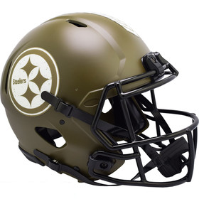Pittsburgh Steelers Helmet Riddell Authentic Full Size Speed Style Salute To Service