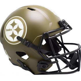 Pittsburgh Steelers Helmet Riddell Replica Full Size Speed Style Salute To Service