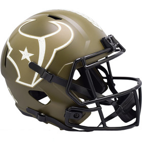 Houston Texans Helmet Riddell Replica Full Size Speed Style Salute To Service