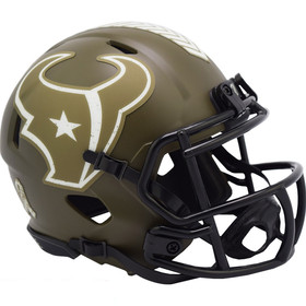Houston Texans Helmet Riddell Replica Mini Speed Style Salute To Service