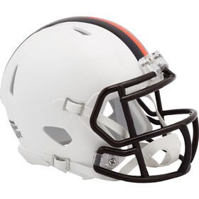 Cleveland Browns Helmet Riddell Replica Mini Speed Style On-Field Alternate 2023 White Out