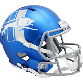 Detroit Lions Helmet Riddell Replica Full Size Speed Style On-Field Alternate 2023