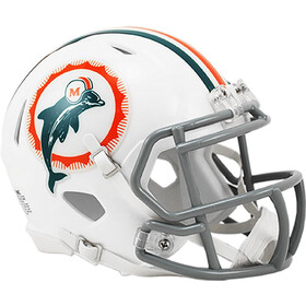Miami Dolphins Helmet Riddell Replica Mini Speed Style Tribute
