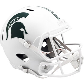 Michigan State Spartans Helmet Riddell Replica Full Size Speed Style White