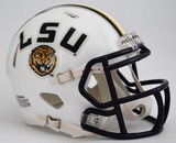 LSU Tigers Helmet Riddell Replica Mini Speed Style White Alternate