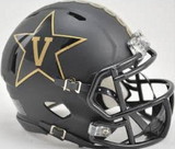 Vanderbilt Commodores Speed Mini Helmet - Matte Black