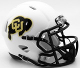 Colorado Buffaloes Helmet - Riddell Replica Mini - Speed Style - Matte White