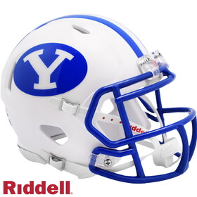 BYU Cougars Helmet Riddell Replica Mini Speed Style White