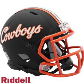 Oklahoma State Cowboys Helmet Riddell Replica Mini Speed Style Cowboys Script