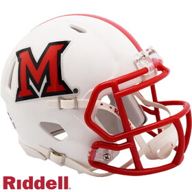 Miami of Ohio Redhawks Helmet Riddell Replica Mini Speed Style
