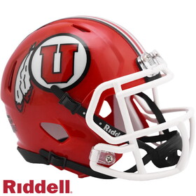 Utah Utes Helmet Riddell Replica Mini Speed Style Red