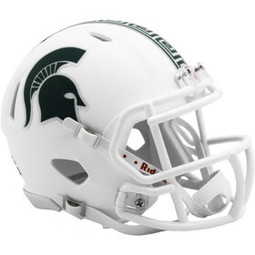 Michigan State Spartans Helmet Riddell Replica Mini Speed Style White