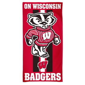 Wisconsin Badgers Towel 30x60 Beach Style