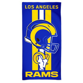 Los Angeles Rams Towel 30x60 Beach Style Blue and White