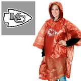 Kansas City Chiefs Rain Poncho
