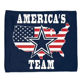 Dallas Cowboys Towel 15x18 Rally Style Full Color Style
