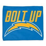 Los Angeles Chargers Towel 15x18 Rally Style Full Color