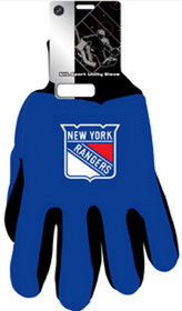 New York Rangers Two Tone Gloves - Adult
