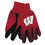 Wisconsin Badgers Gloves Two Tone Style Adult Size