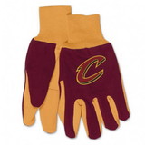 Cleveland Cavaliers Gloves Two Tone Style Adult Size