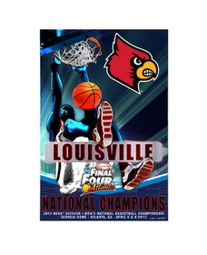 Louisville Cardinals POSTER-2013 NCAA BKB NATIONAL CO