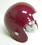 Micro Football Helmet Shell - Cardinal Metallic