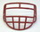 Micro Football Helmet Mask - Red