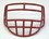 Micro Football Helmet Mask - Red