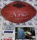 Creative Sports Joe Montana Hand Signed Super Bowl XIX Official NFL Football