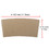 Aspire 100 PCS Disposable Kraft Coffee Cup Sleeve Fit 8-16 oz, Protective Corrugated Cup Sleeves