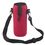 Aspire 6 Pcs Water Bottle Carrier Insulated Neoprene Bottle Holder Bag Case Pouch Cover with Adjustable Shoulder Strap (Black)