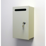 Charnstrom 1400 Mail Room and Office Mailing Supplies Steel Wall Mount Mail Drop Box - Small