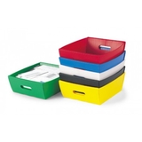 Charnstrom 1573 Mail Room and Office Supplies Corrugated Plastic Letter Trays 13-1/2"x 12"x4-3/4"H