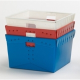 Charnstrom 1579 Close Out While Supplies Last! 18-1/4" x 18-1/4" x 11-1/2"H Corrugated Plastic Tote