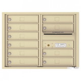 Charnstrom 4C06D-10 10 Tenant Doors with Outgoing Mail Compartment - 4C Wall Mount 6-High Mailboxes USPS Approved - 4C06D-10