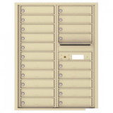 Charnstrom 4C11D-20 20 Tenant Doors with Outgoing Mail Compartment - 4C Wall Mount 11-High Mailboxes USPS Approved - 4C11D-20