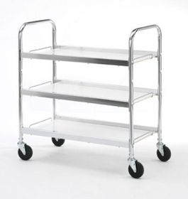 Charnstrom B105 Three Shelf Utility Mail Delivery Cart