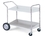 Charnstrom B113 Mail Room and Office Carts Long, Two Shelf Mobile Bin Mail Distribution Cart