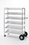 Charnstrom B240N Mail Room, Warehouse and Office Carts Super Capacity Movable Bin Mail Distribution Cart with Grey Shelves