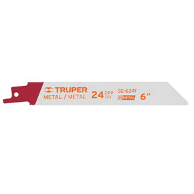 Truper 10797 6", 24 TPI, reciprocating saw blade (2pc)