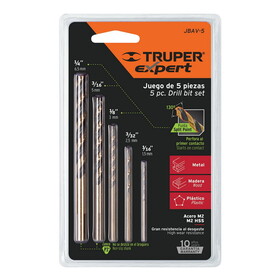 Truper 11394 High Speed Drill Bit - 5 Pieces Set