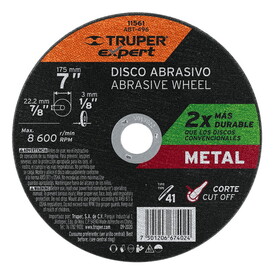 Truper 11561 7" Metal Cutting Abrasive Disc