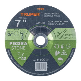 Truper 11566 7" Stone Cutting Abrasive Disc