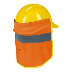 Truper 12355 12", hard hat sun shade, hi-vis orange