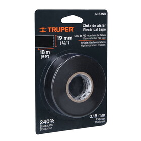 Truper 12499 M-33 Black Electrical Tape Blister
